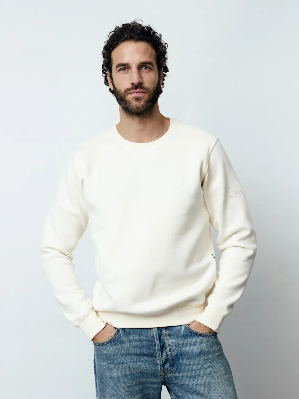 MATTIA - Langarm Herren Sweatshirt, gestrickt